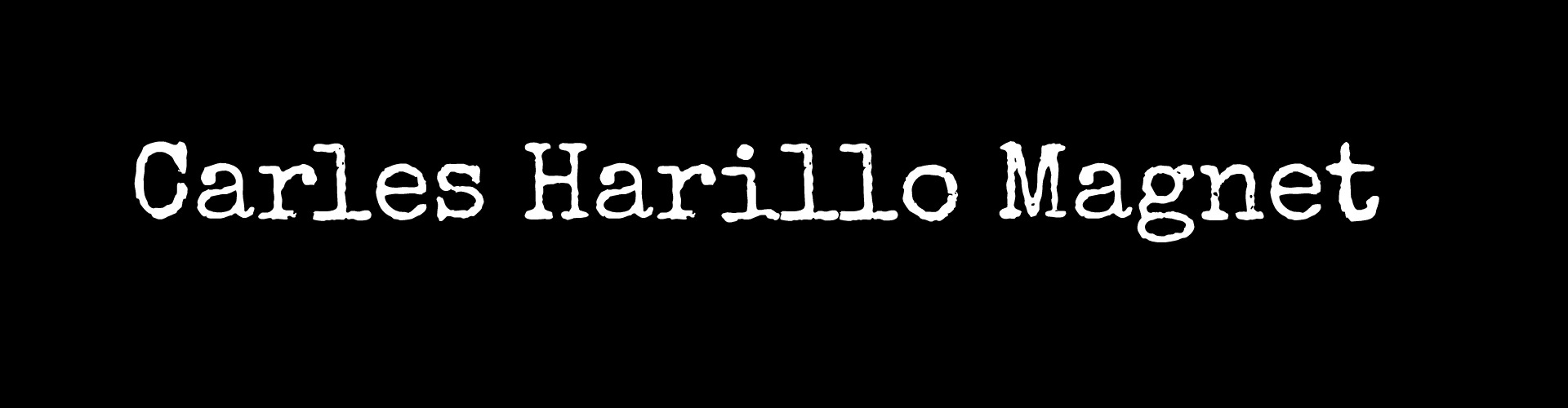 Web de Carles Harillo Magnet